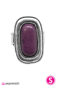 Open Door Jewelry - A Little Bit Country - Purple Ring - Paparazzi Accessories
