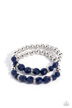 Load image into Gallery viewer, five-dollar-jewelry-two-by-two-twinkle-blue-bracelet-paparazzi-accessories
