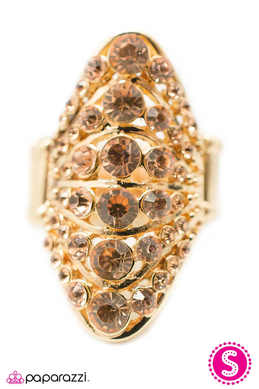 Open Door Jewelry - Breakfast At Tiffanys - Gold Ring - Paparazzi Accessories