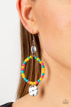 Load image into Gallery viewer, Open Door Jewelry - Cayman Catch - Yellow Earrings - Paparazzi Accessories
