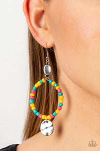 Open Door Jewelry - Cayman Catch - Yellow Earrings - Paparazzi Accessories