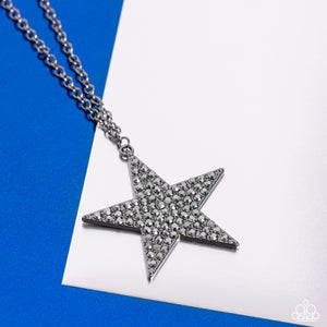 Open Door Jewelry - Rock Star Sparkle - Black Necklace - Paparazzi Accessories