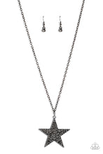 Load image into Gallery viewer, five-dollar-jewelry-rock-star-sparkle-black-necklace-paparazzi-accessories
