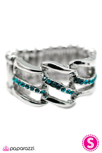 Open Door Jewelry - Ladies Night - Blue Ring - Paparazzi Accessories