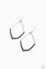Load image into Gallery viewer, five-dollar-jewelry-bent-on-success-silver-earrings-paparazzi-accessories
