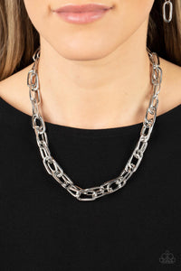 Open Door Jewelry - Tough Call - Silver Necklace - Paparazzi Accessories