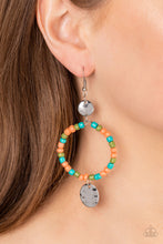 Load image into Gallery viewer, Open Door Jewelry - Cayman Catch - Orange Earrings - Paparazzi Accessories
