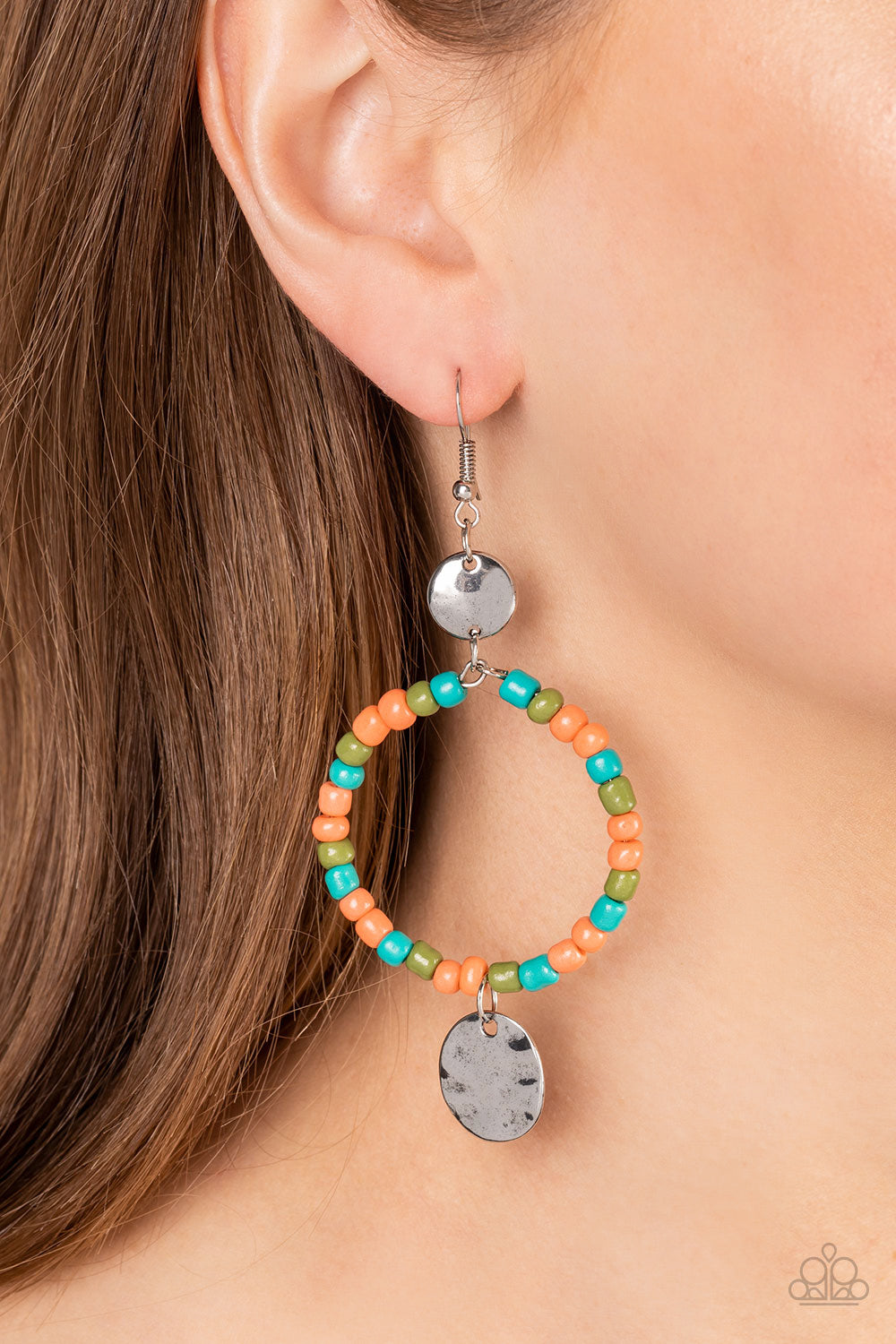 Open Door Jewelry - Cayman Catch - Orange Earrings - Paparazzi Accessories