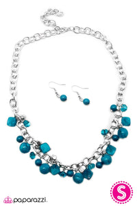 Open Door Jewelry - Catch 22 - Blue Necklace Necklace - Paparazzi Accessories