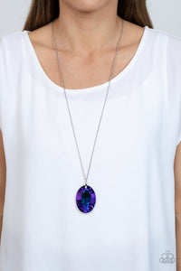 Open Door Jewelry - Celestial Essence - Blue Necklace - Paparazzi Accessories