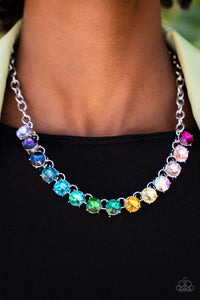 Open Door Jewelry - Rainbow Resplendence - Multi Necklace - Paparazzi Accessories