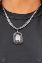 Load image into Gallery viewer, Open Door Jewelry - Fit for a DRAMA QUEEN - Silver Necklace - Paparazzi Accessories
