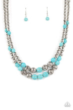 Load image into Gallery viewer, five-dollar-jewelry-country-road-trip-blue-necklace-paparazzi-accessories
