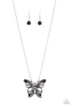 Load image into Gallery viewer, five-dollar-jewelry-badlands-butterfly-black-necklace-paparazzi-accessories
