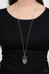 Open Door Jewelry - Trailblazing Talisman - Green Necklace - Paparazzi Accessories