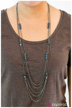 Load image into Gallery viewer, five-dollar-jewelry-chain-of-fools-blue-necklace-paparazzi-accessories
