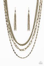 Load image into Gallery viewer, five-dollar-jewelry-galvanized-grit-brass-necklace-paparazzi-accessories
