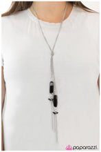 Load image into Gallery viewer, five-dollar-jewelry-worth-the-tassel-black-necklace-paparazzi-accessories
