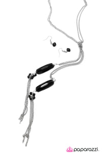 Open Door Jewelry - Worth the Tassel - Black Necklace - Paparazzi Accessories