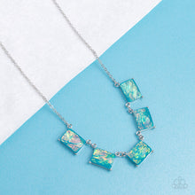 Load image into Gallery viewer, Open Door Jewelry - Opalescent Oblivion - Blue Necklace - Paparazzi Accessories
