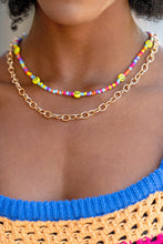 Load image into Gallery viewer, Open Door Jewelry - Happy Looks Good on You - Multi Necklace - Paparazzi Accessories
