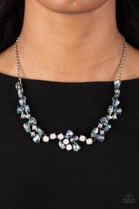 Open Door Jewelry - Welcome to the Ice Age - Blue Necklace - Paparazzi Accessories