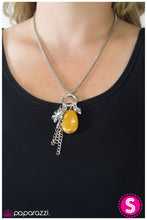 Load image into Gallery viewer, five-dollar-jewelry-see-how-high-you-can-fly-yellow-necklace-paparazzi-accessories
