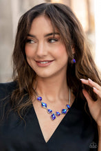 Load image into Gallery viewer, Open Door Jewelry - Glittering Geometrics - Purple Necklace - Paparazzi Accessories
