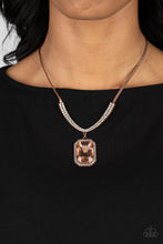 Load image into Gallery viewer, Open Door Jewelry - Fit for a DRAMA QUEEN - Copper Necklace - Paparazzi Accessories
