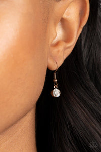 Open Door Jewelry - Fit for a DRAMA QUEEN - Copper Necklace - Paparazzi Accessories