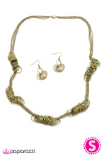 Load image into Gallery viewer, Open Door Jewelry - That Has A Nice Ring To It - Brass Necklace - Paparazzi Accessories

