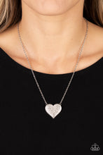 Load image into Gallery viewer, Open Door Jewelry - Spellbinding Sweetheart - White Necklace - Paparazzi Accessories
