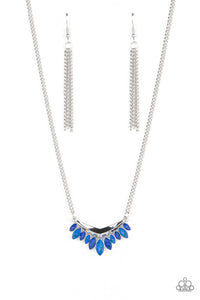 five-dollar-jewelry-flash-of-fringe-blue-necklace-paparazzi-accessories