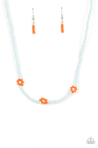 five-dollar-jewelry-bewitching-beading-orange-necklace-paparazzi-accessories