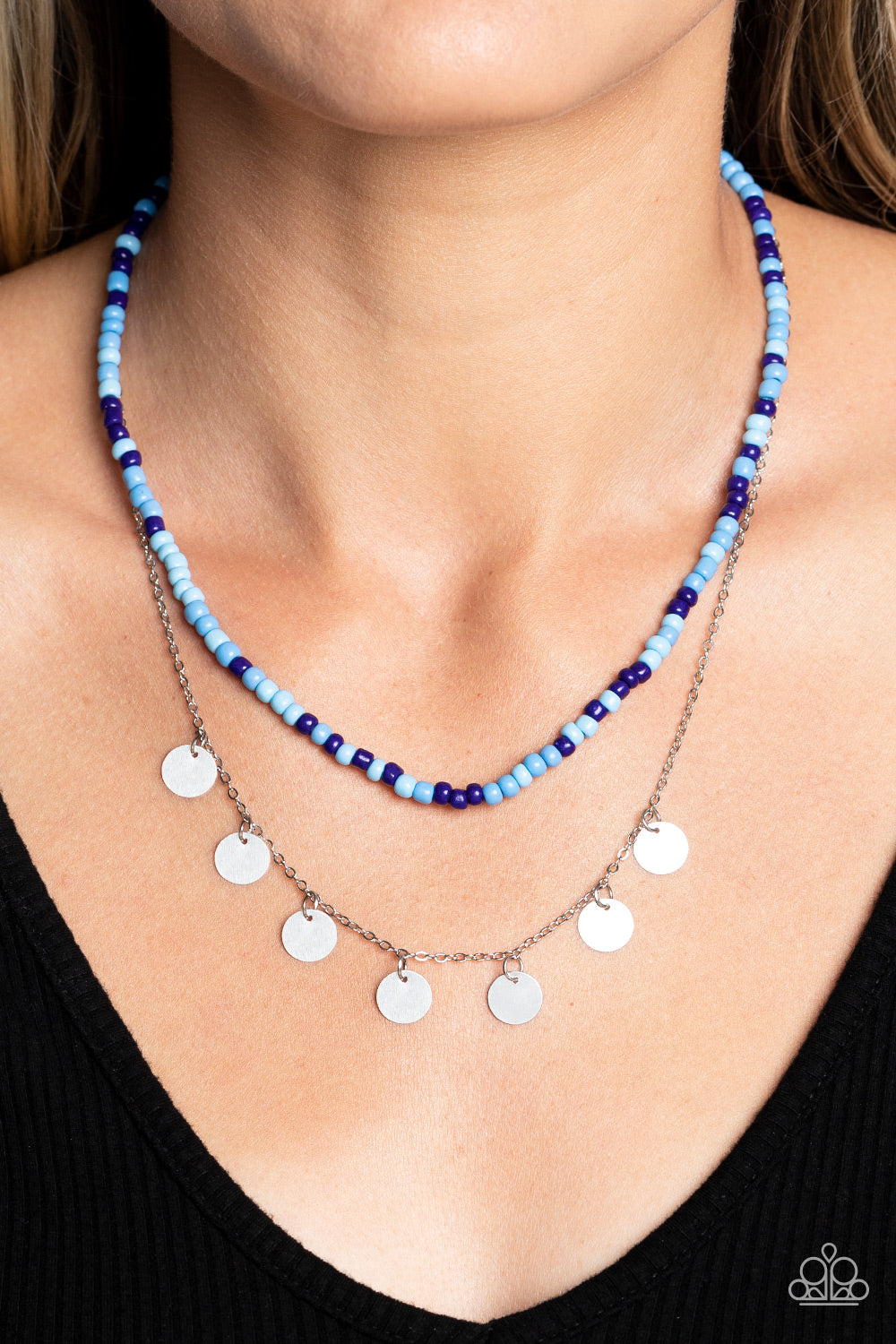 Open Door Jewelry - Comet Candy - Blue Necklace - Paparazzi Accessories