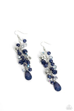 Load image into Gallery viewer, five-dollar-jewelry-cheeky-cascade-blue-earrings-paparazzi-accessories
