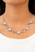 Load image into Gallery viewer, Open Door Jewelry - Contemporary Cupid - Pink Necklace - Paparazzi Accessories
