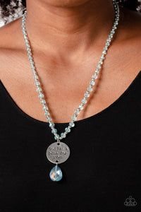 Open Door Jewelry - Priceless Plan - Blue Necklace - Paparazzi Accessories