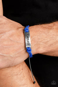 Open Door Jewelry - Limitless Layover - Blue Bracelet - Paparazzi Accessories