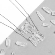 Load image into Gallery viewer, Open Door Jewelry - Crystal Catwalk - White Necklace - Paparazzi Accessories
