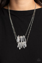 Load image into Gallery viewer, Open Door Jewelry - Crystal Catwalk - White Necklace - Paparazzi Accessories
