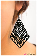 Load image into Gallery viewer, five-dollar-jewelry-haute-hardware-black-earrings-paparazzi-accessories
