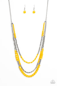 five-dollar-jewelry-newly-neverland-yellow-necklace-paparazzi-accessories