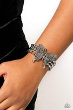 Load image into Gallery viewer, Open Door Jewelry - First WINGS First - White Bracelet - Paparazzi Accessories
