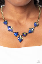 Load image into Gallery viewer, Open Door Jewelry - Glittering Geometrics - Brass Necklace - Paparazzi Accessories
