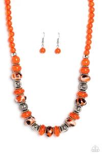 five-dollar-jewelry-warped-whimsicality-orange-necklace-paparazzi-accessories