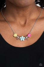 Load image into Gallery viewer, Open Door Jewelry - WILDFLOWER About You - Blue Necklace - Paparazzi Accessories
