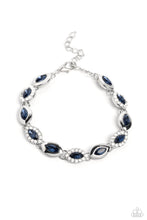 Load image into Gallery viewer, five-dollar-jewelry-some-serious-sparkle-blue-bracelet-paparazzi-accessories
