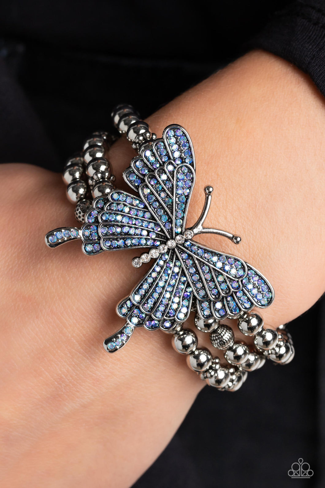 Open Door Jewelry - First WINGS First - Blue Bracelet - Paparazzi Accessories