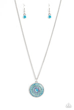 Load image into Gallery viewer, five-dollar-jewelry-mandala-masterpiece-blue-necklace-paparazzi-accessories
